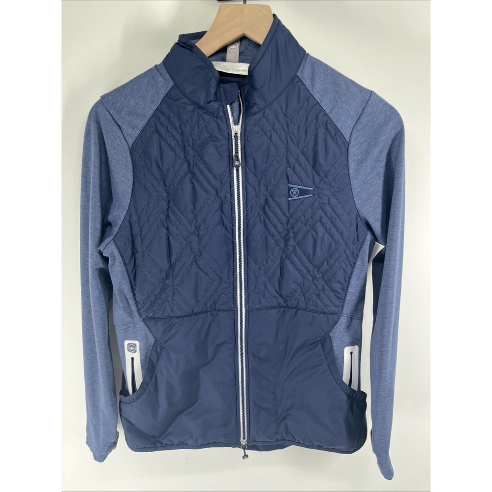 Peter Millar Crown Jacket Quilted Lined Woman's Size Medium Blue